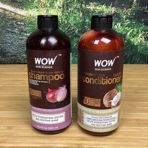 Wow Skin Science Red Onion Black Seed Oil Shampoo & Coconut Milk Conditioner